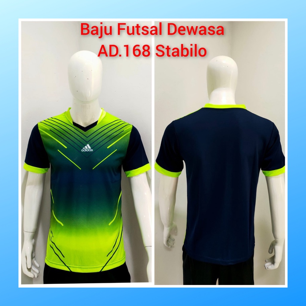 jersey futsal pria kaos sepak bola club baju atasan wanita dewasa t-shirt seragam custom jersy outfit klub olahraga gym kostum jogging jarsey soccer pakaian fitness oblong sports suit apparel AD168 stabilo