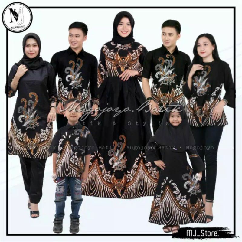 Batik Couple keluarga sania ruffle ori ndoro jowi dnt ayam modern