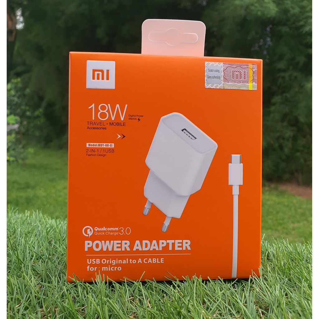 CHARGER XIAOMI MICRO USB POWER & TRAVEL ADAPTER 3.0 18W MURAH MERIAH