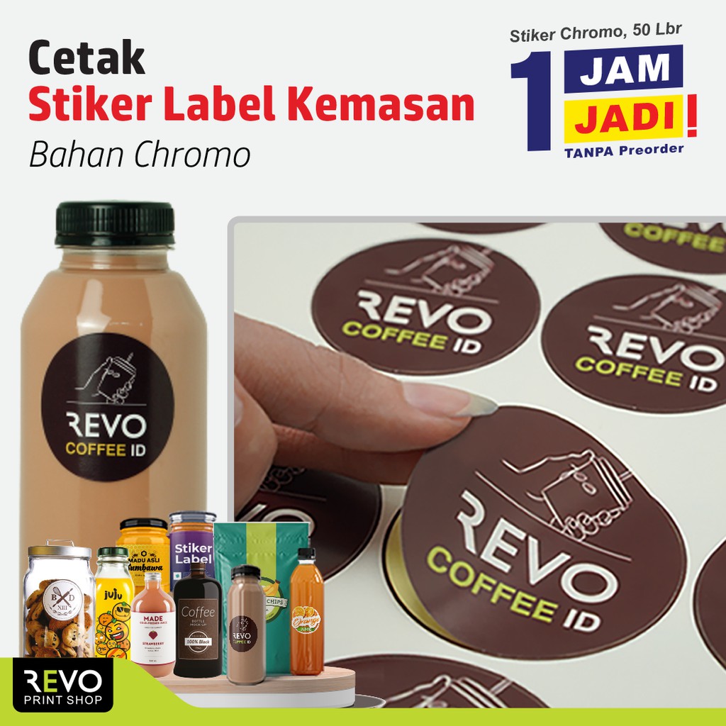 

Stiker Label botol/ Cetak Stiker Kromo / Label Kemasan / Stiker Toples / Stiker kue /Stiker segel