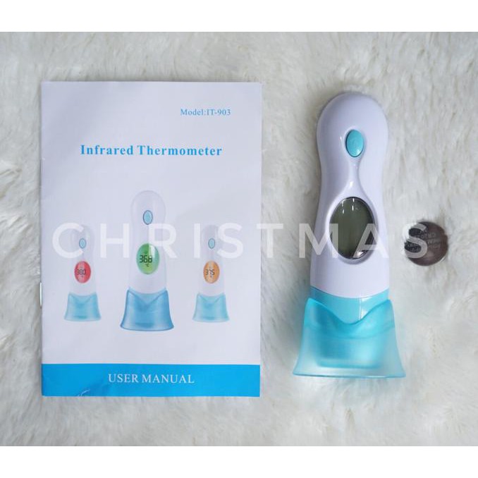 Termometer Telinga Infrared Lcd / Termometer Digital 8 In 1