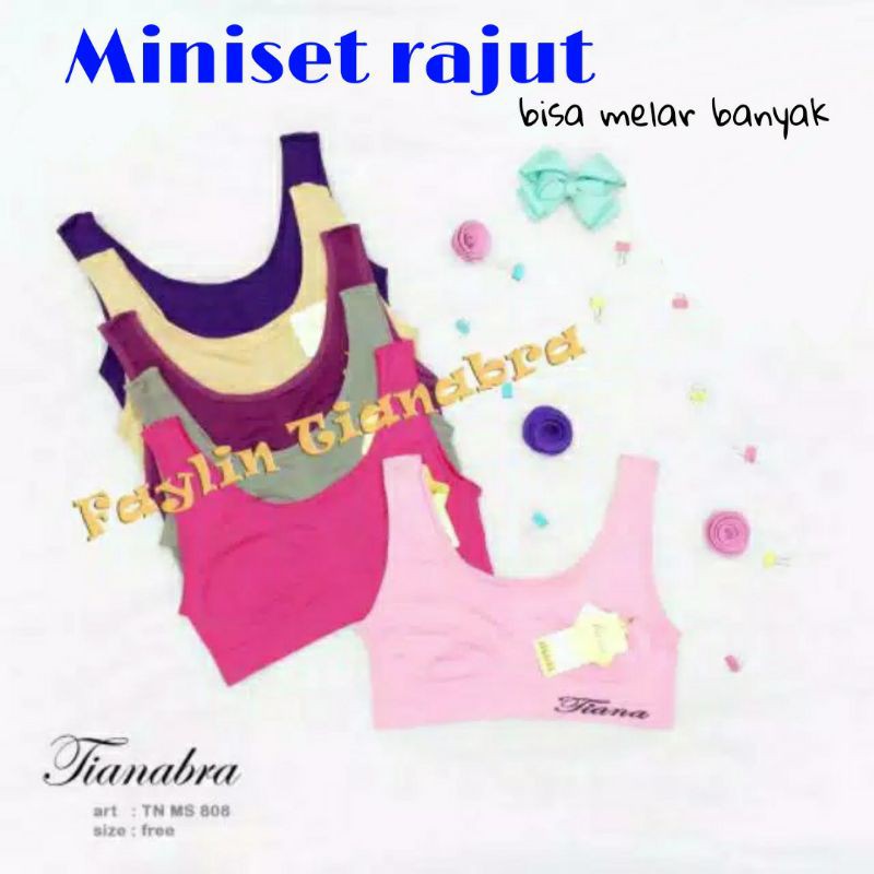 Lusinan Miniset rajut anak perempuan cewek import melar banyak mini set bra bh anak perempuan SD SMP