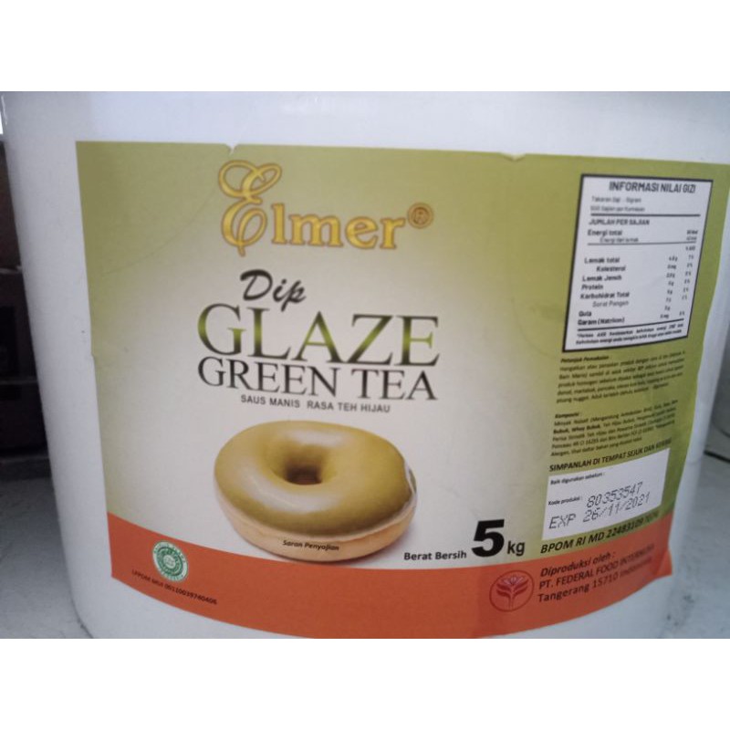 

Elmer Dip Glaze Green Tea Saus Manis Rasa Green Tea Repack 1kg