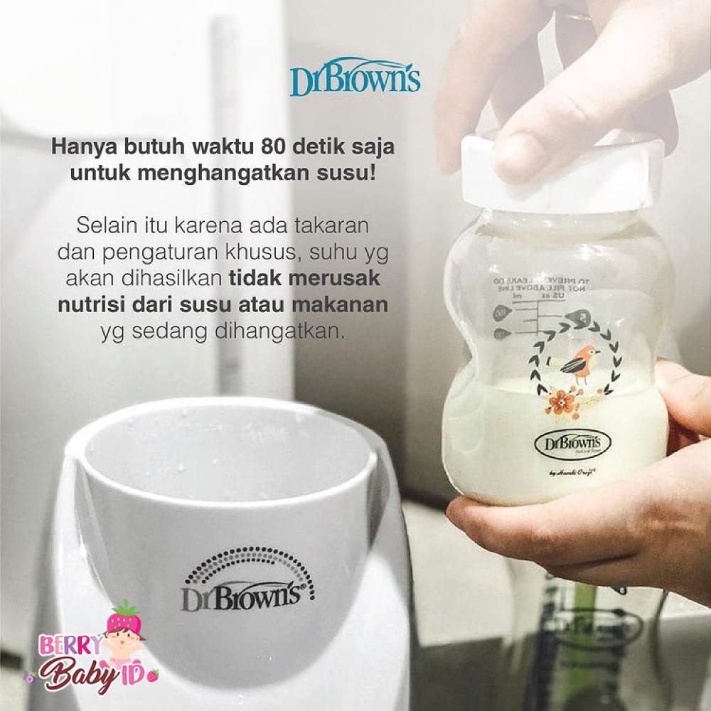 Dr Brown's Insta Feed Bottle Warmer Sterilizer Penghangat Susu Bayi Berry Mart
