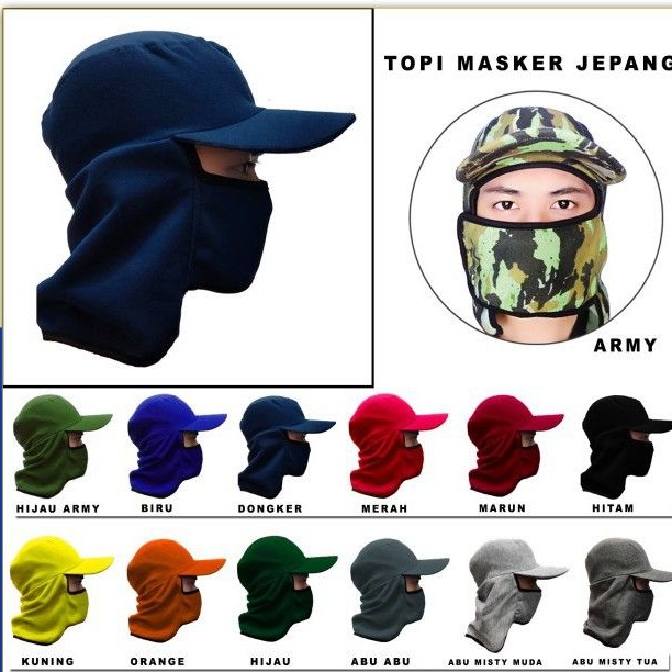 Topi Masker Jepang / Topi Jepang / Topi Masker Mancing / Topi Mancing