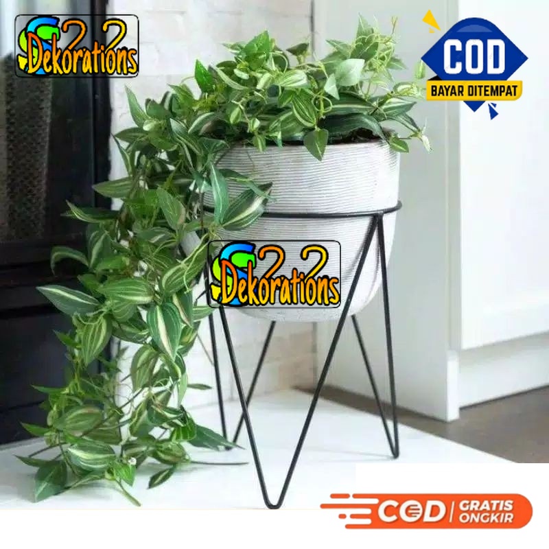 bisa COD standing pot besi, penyangga pot besi minimalis (KODE-01)
