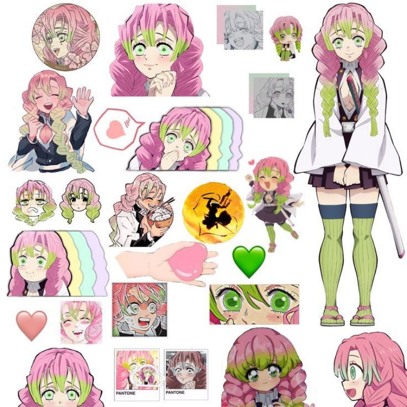 

Mitsuri stiker paling murah Mitsuri Kanroji stiker murah Mitsuri Kanroji Demon slayer sticker