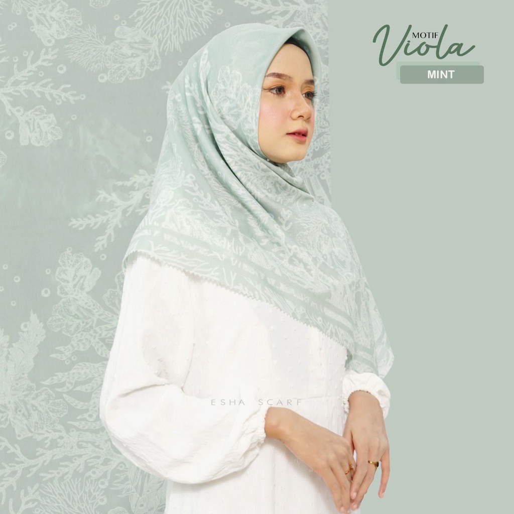 HIJAB SEGI EMPAT VOAL PREMIUM TERMURAH MOTIF  TERBARU 2022/ KERUDUNG SEGI EMPAT TERLARIS 2022