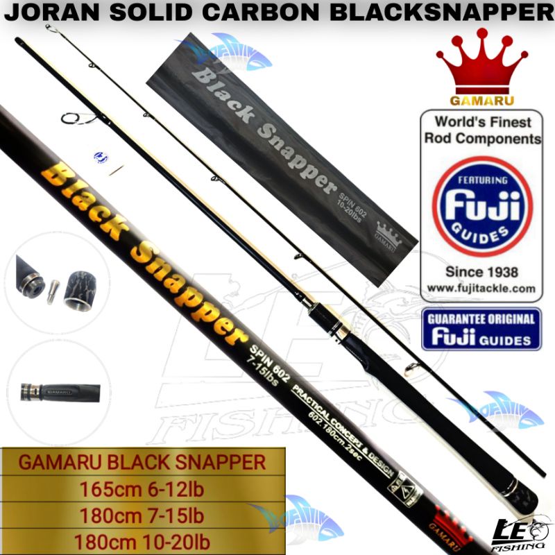 JORAN CARBON GAMARU BLACK SNAPPER RING FUJI 165CM-180CM