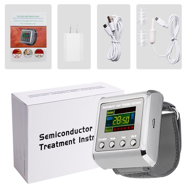 Jam tangan Terapi laser 7/12/15 titik dr laser fisioterapi untuk jantung mempercepat pemulihan stroke[100%ORI]