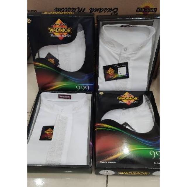 Baju koko wadimor husus warna putih Shopee Indonesia Baju koko wadimor husus warna putih Shopee Indonesia