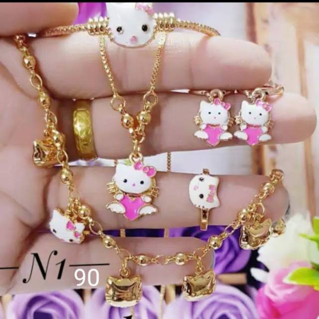 kalung set anak xuping lapis emas