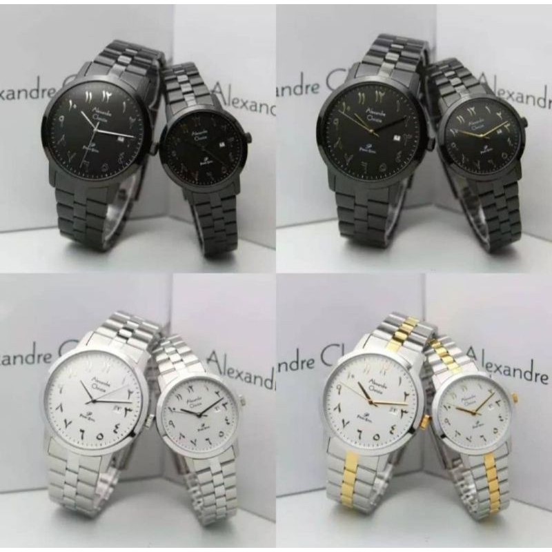 JAM TANGAN COUPLE ALEXANDRE CHRISTIE 1024 AC 1024MD-LD Ac 1024 ORIGINAL [ GARANSI RESMI 1 TAHUN ]
