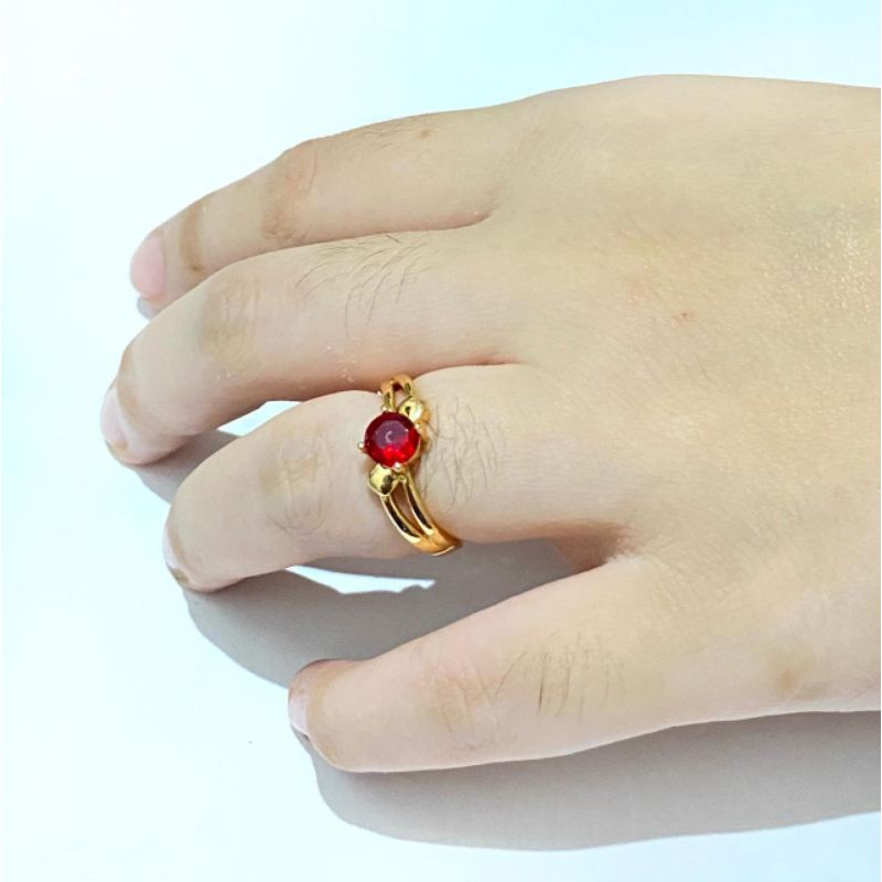 cincin wanita //cincin permata satu//cincin permata warna //perhiasan //cincin