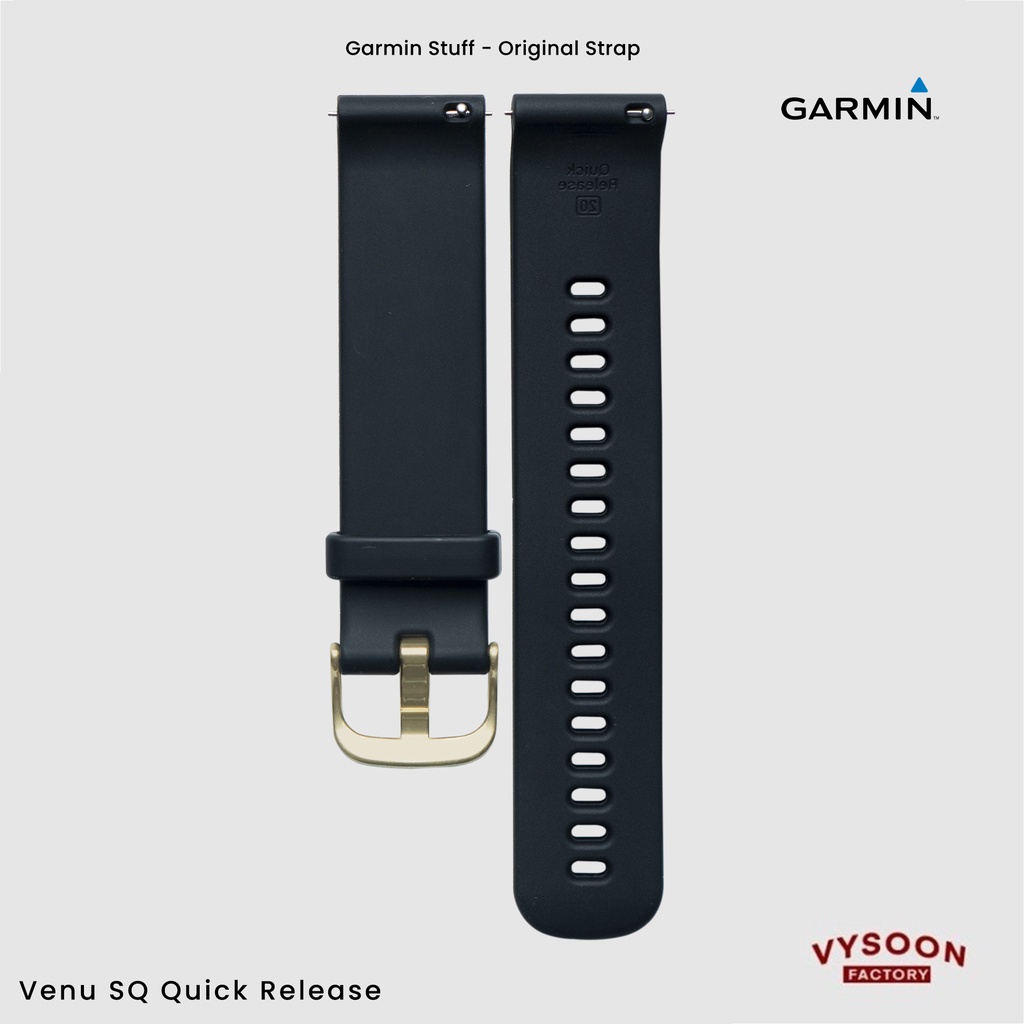 Strap Rubber Tali Jam Smartwatch Garmin Venu SQ Original - Black