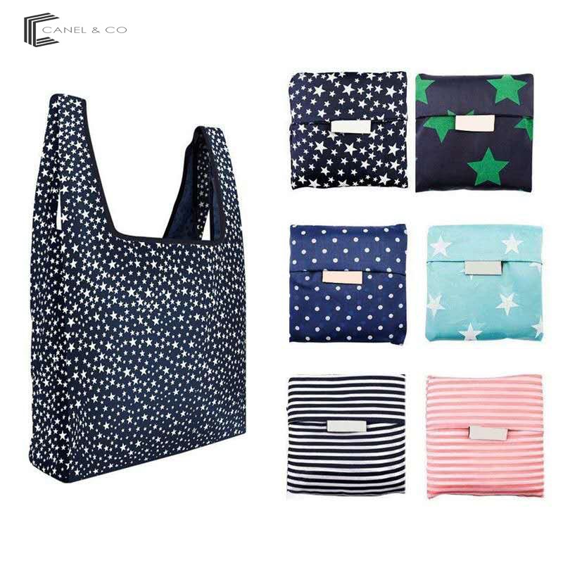  Tas  Belanja Lipat Ramah Lingkungan Nylon foldable  reusable 