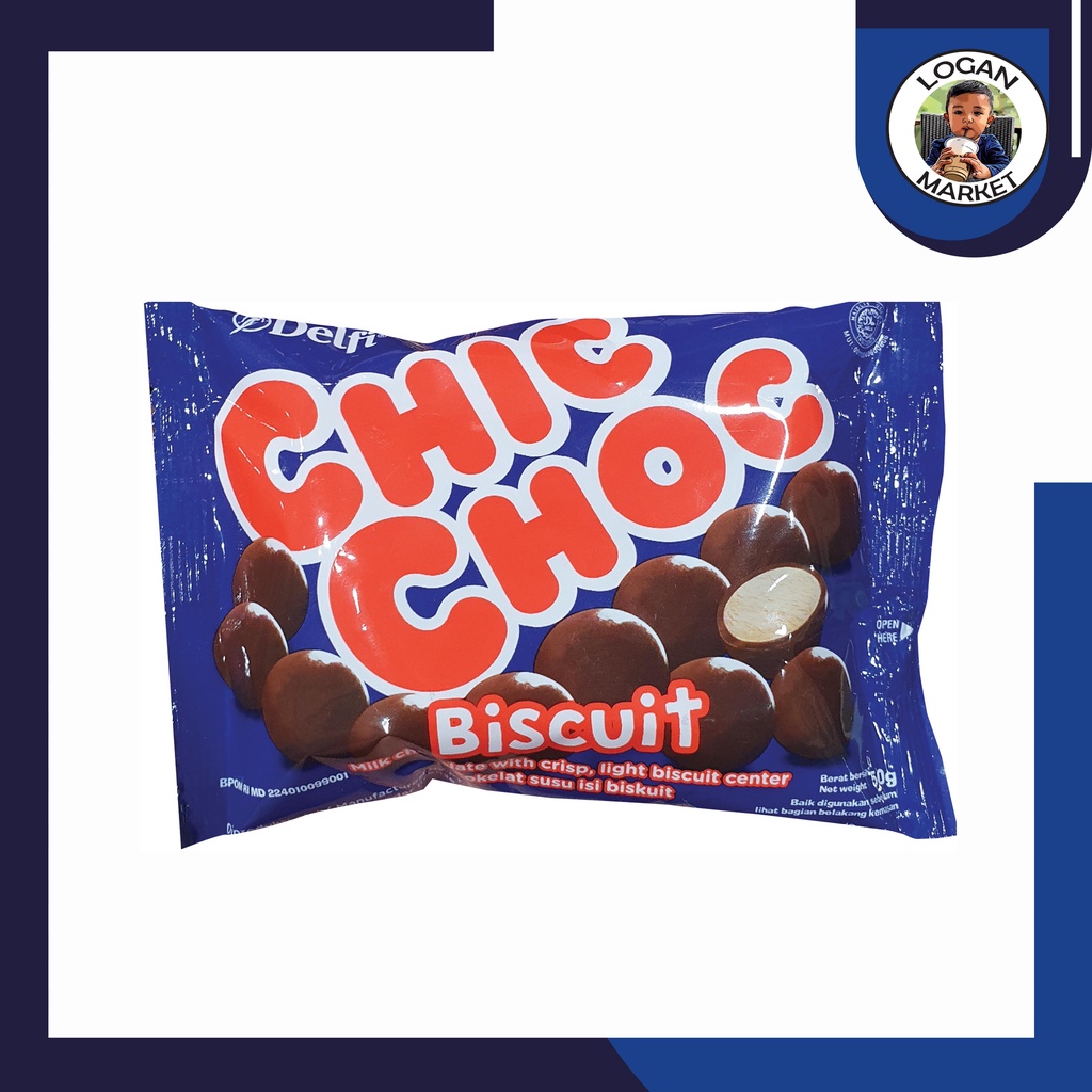 Delfi Chic Choc Coklat Biscuit 40gram 40 gram (ex 50gram 50 gram)