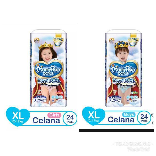 MamyPoko Pants Royal Soft XL24 Boy/Girl