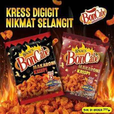 [Jumbo] Makaroni Krispi Boncabe Level 15&amp;10 Pedas 150gr