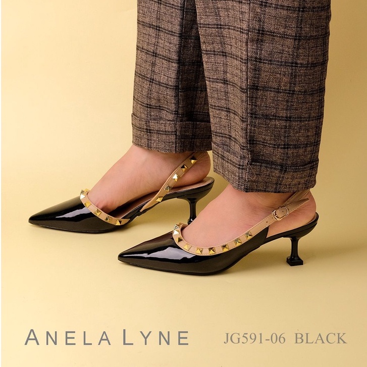 ANELA LYNE BOBBIJO SEPATU ROCKSTUD GLOSY G591-06 ORIGINAL
