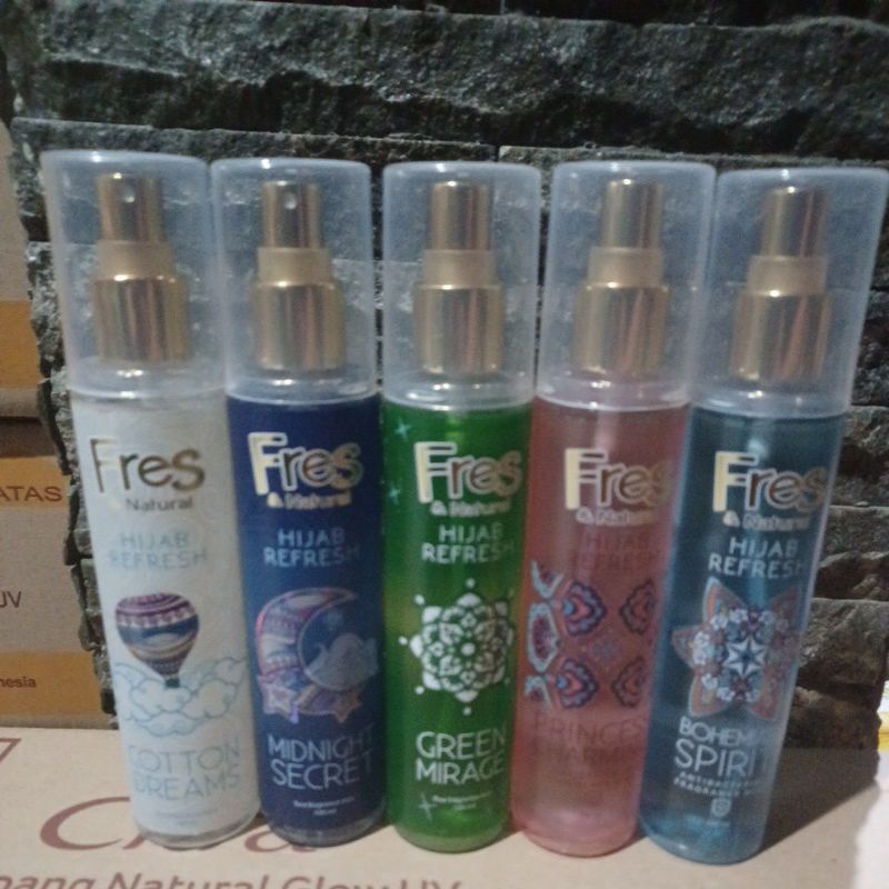 Fres &amp; Natural Spray Cologne Hijab Refresh Botol 100ML