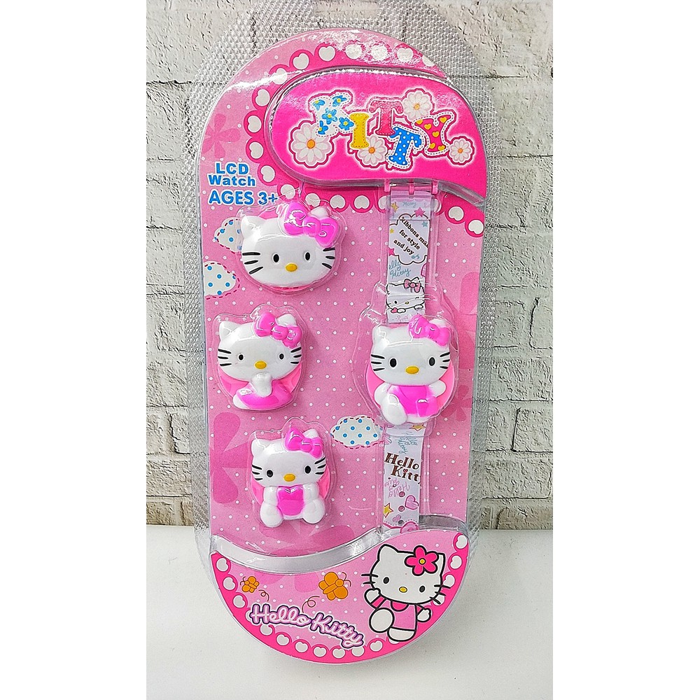 JAM TANGAN ANAK KARAKTER GONTA GANTI KEPALA 4 in 1 ( LOL AVANGERS BATMAN DLL ) A009