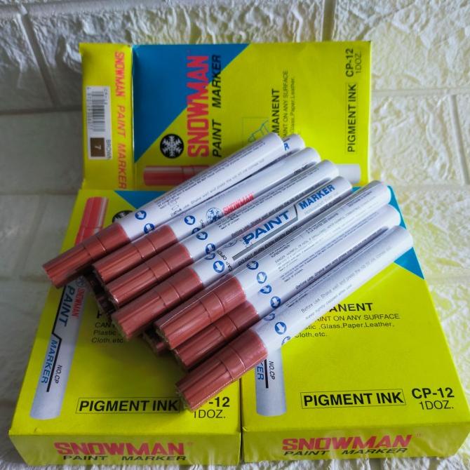 

Office & Stationery | Alat Tulis | Snowman Paint Marker White | Best Seller