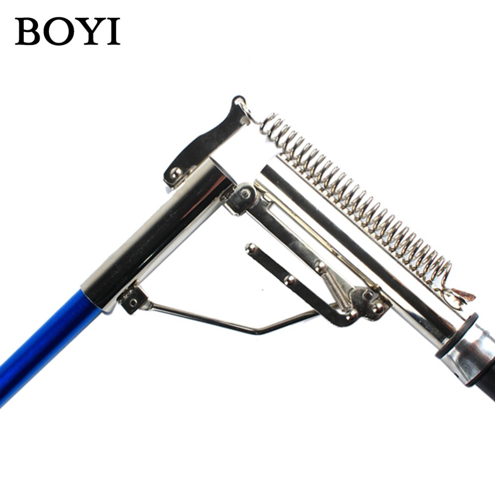 BOYI stik pancing tongkat pancing Joran Pancing Portable Otomatis Stainless 2.1M Tanpa Spool