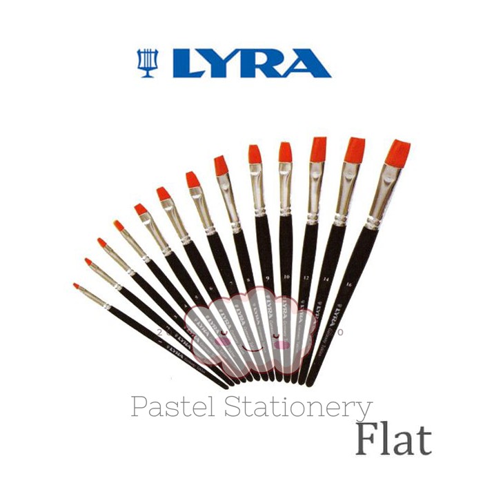 

Kuas Lukis Lyra Flat - Kuas Lyra Datar - Taklon Art Flat Brush Lyra