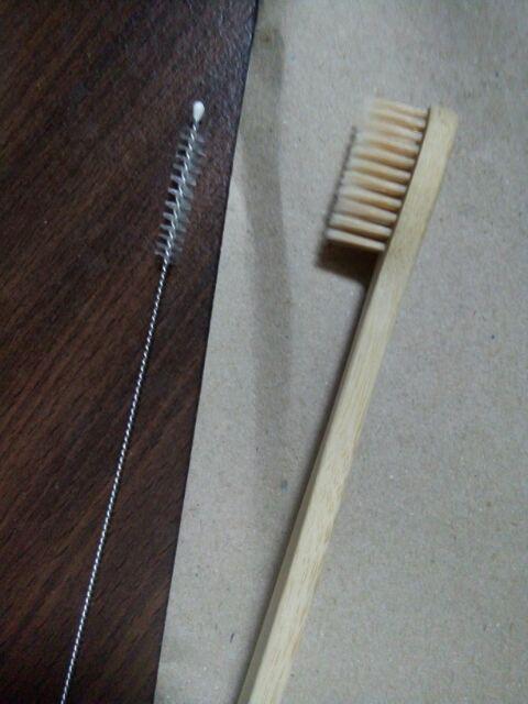 Bali Paper Straw & Brush Sikat Pembersih Sedotan Kaca Bambu Stainless Minum Kertas Ramah Lingkungan