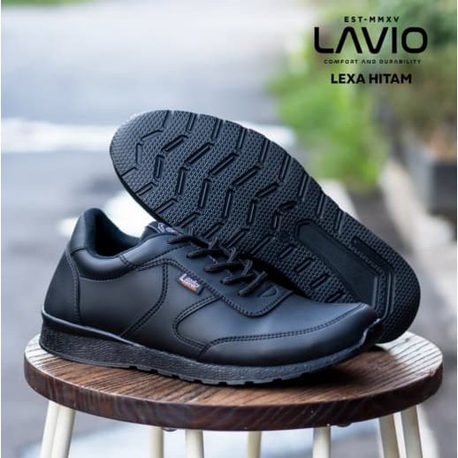 Lavio Sepatu Sneakers Safety Cowo Kekinian Ujung Besi Lexa Terbaru 2022