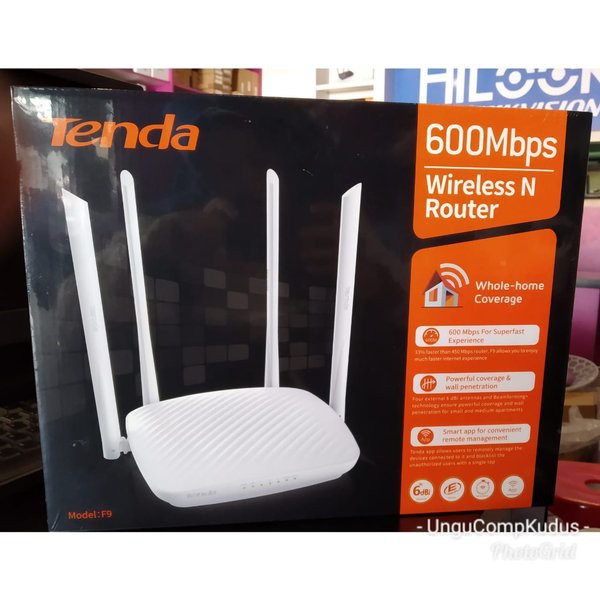 Ready stock  TENDA F9 600MBPS WIRELESS ROUTER bergaransi