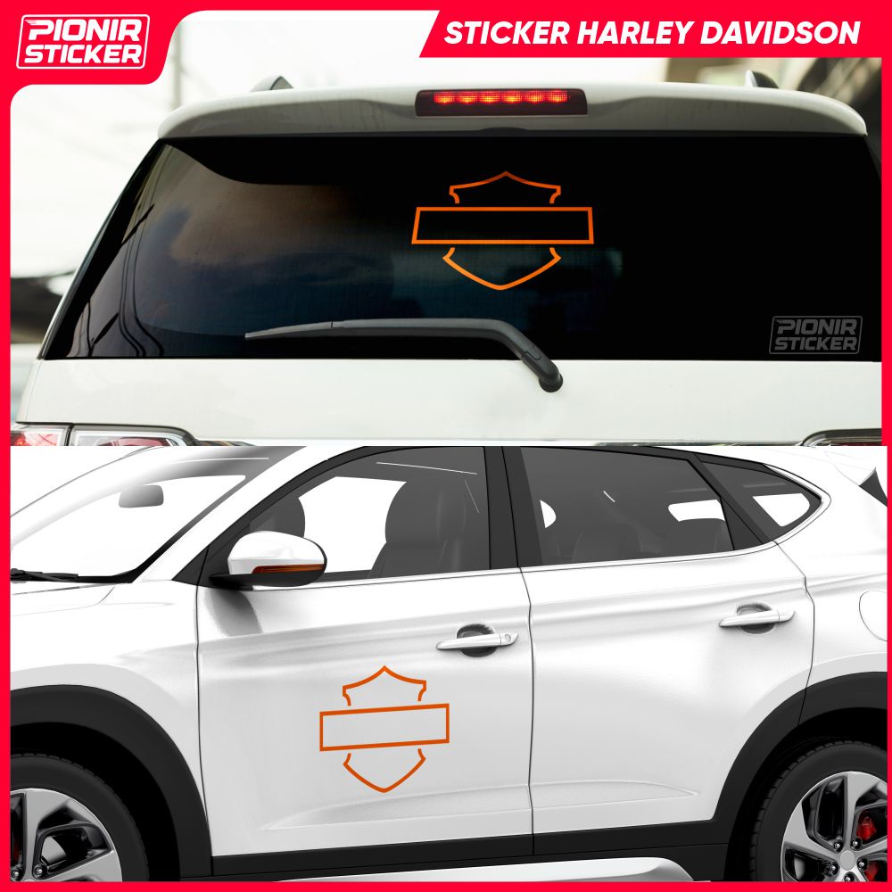 Stiker Harley Davidson Mobil Cutting Sticker Motor HarleyDavidson Keren