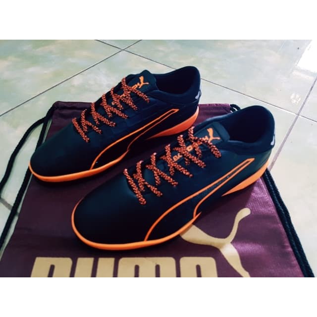 Futsal Puma evoTOUCH IC - Black Orange