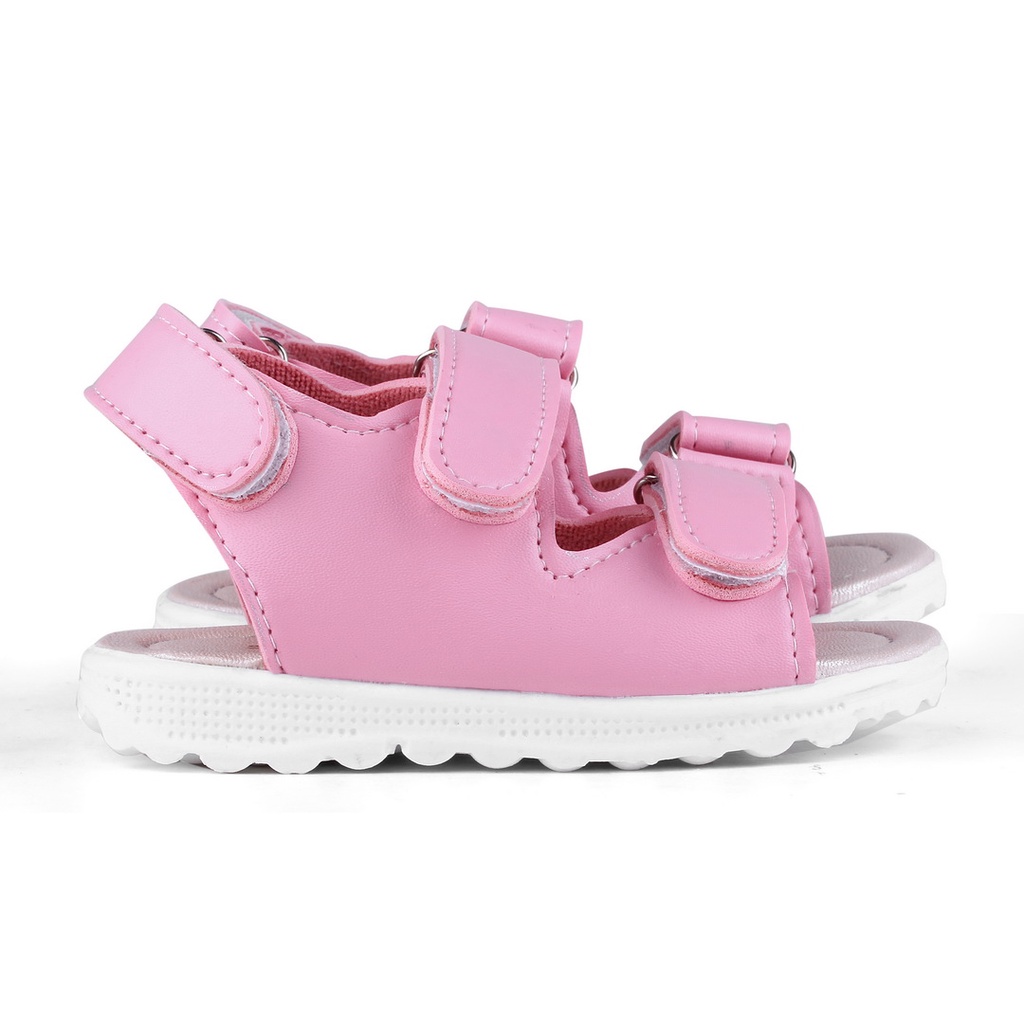 Sandal anak unisex variasi tali belakang warna Pink STR