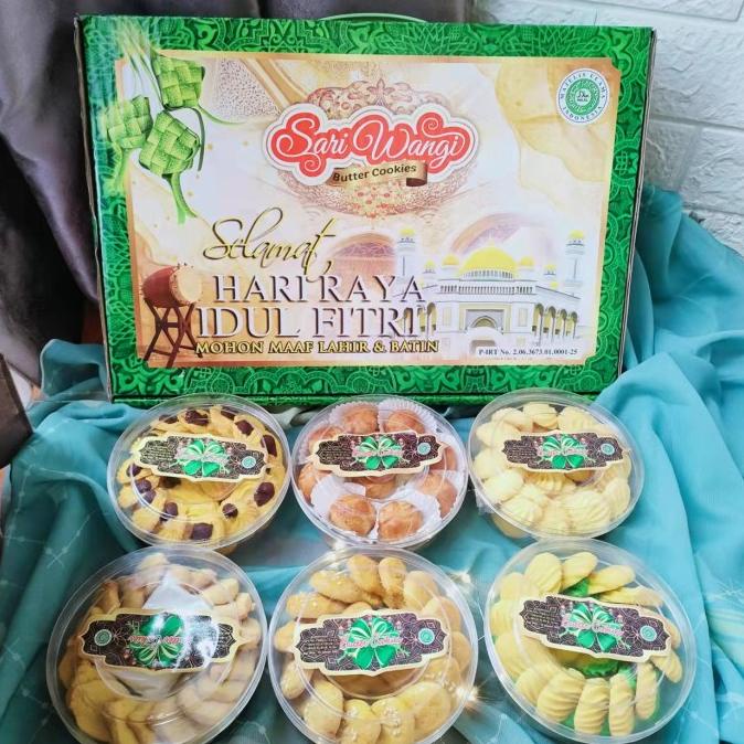

Parcel Kue Lebaran Sari Wangi Butter Cookies 6 / Kue Kering Murah SW6