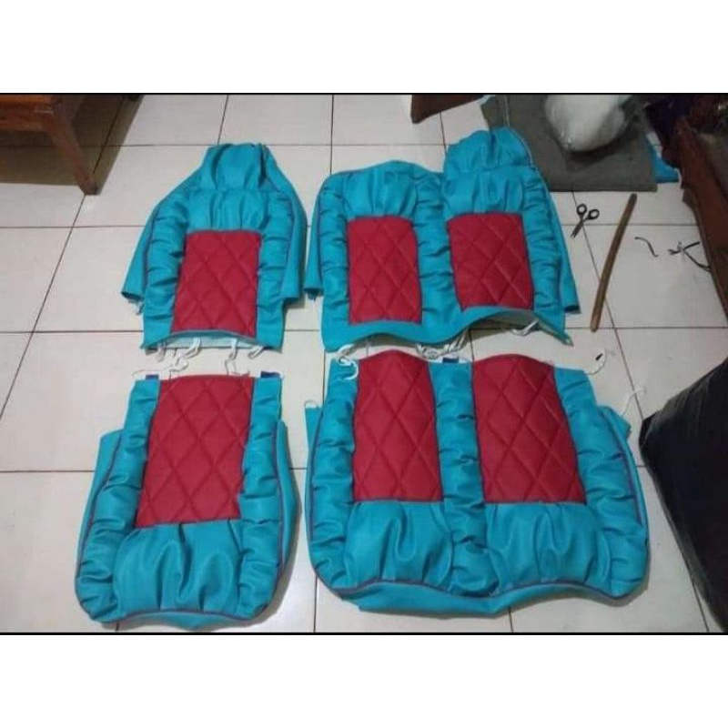 Sarung jok cover jok mobil truk mitsubishi canter model sofa