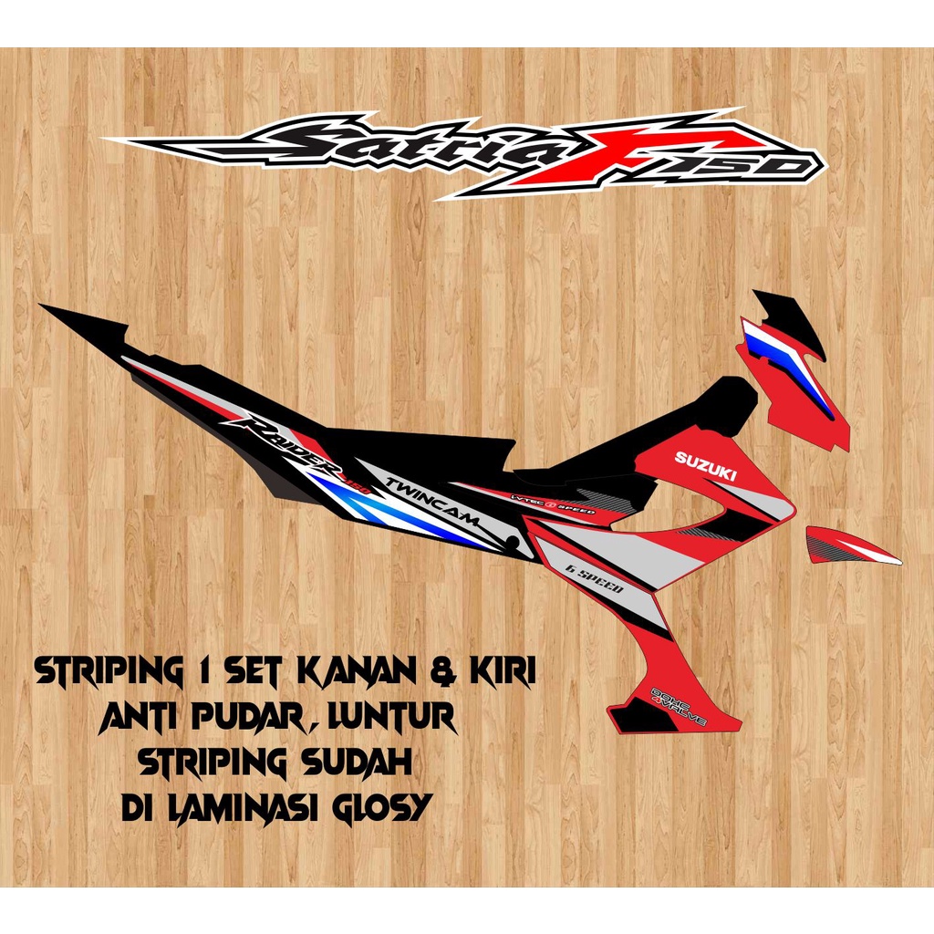 STRIPING VARIASI SUZUKI SATRIA FU FACELIFT RAIDER