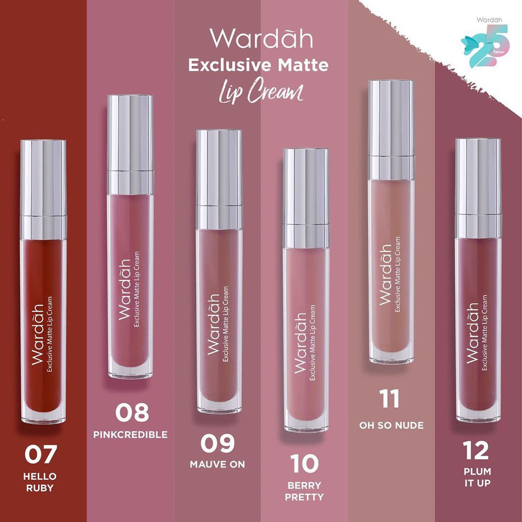 WARDAH EXCLUSIVE MATTE LIP CREAM 01-24 4g