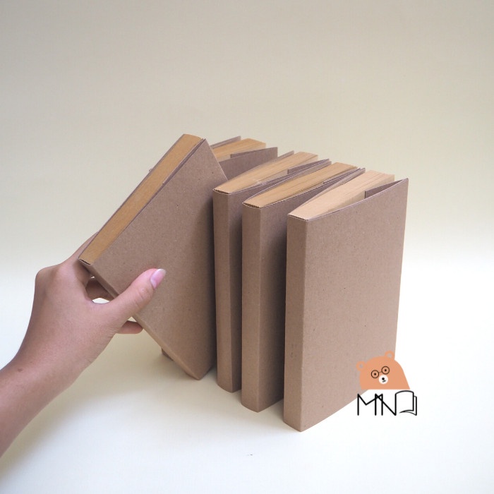 

(BISA COD) MinimiNotes Notebook/ Diary/ Journal | 240 Pages | Polos - Cokelat 80GSM