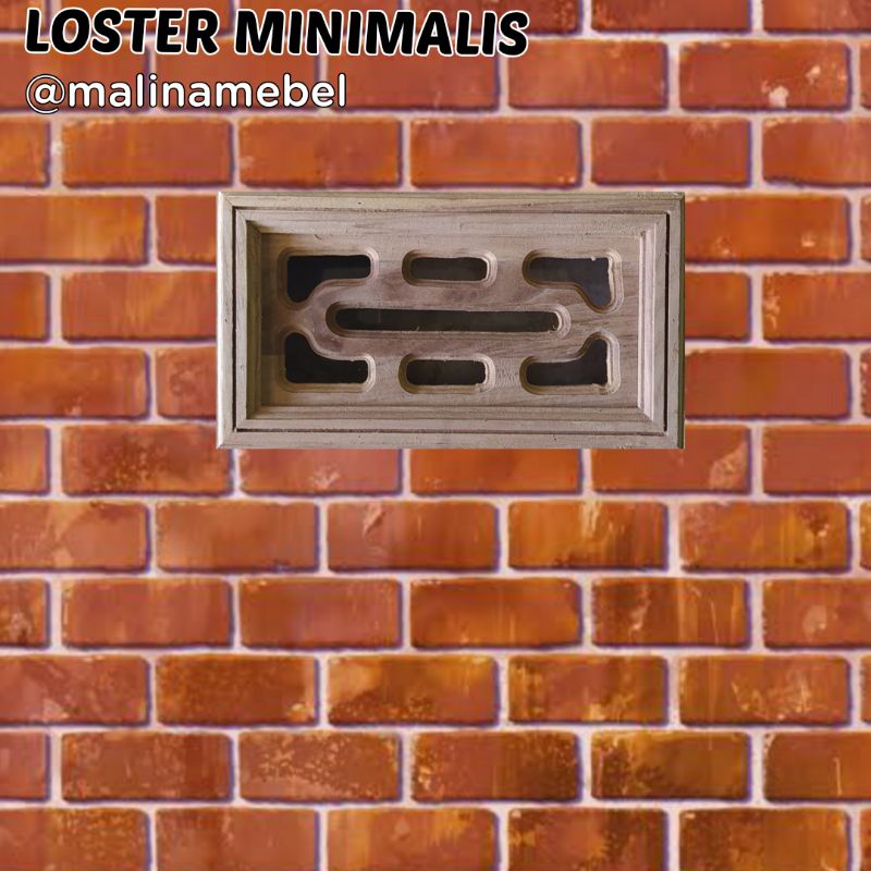 Roster Loster Minimalis Kayu Jati Awet
