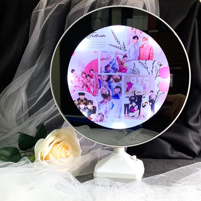 Cermin Ajaib Magic Mirror Bulat (Custom) - GARANSI GANTI BARU