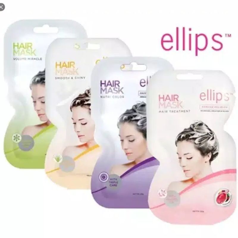 Ellips Hair Mask Sachet 20gr / Masker Vitamin Rambut Ellips Elips