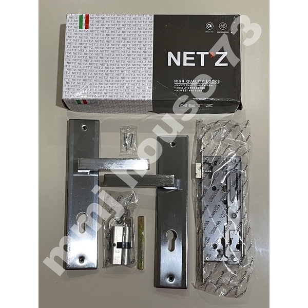 Gardenglories Kunci Pintu Netz Besar/Handle Pintu Rumah Netz Besar Bulat Bintik, Kotak, Kotak Bintik