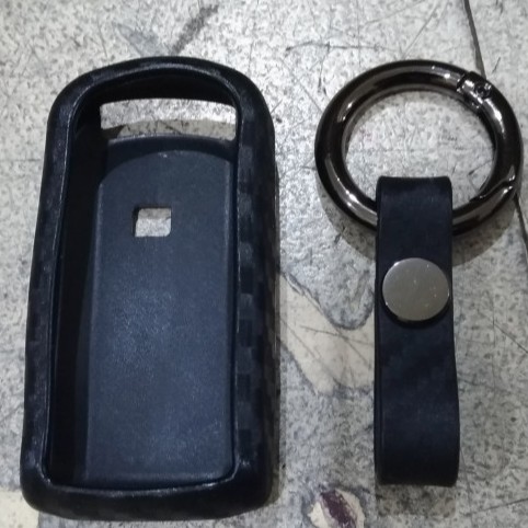 Casing Sarung Silikon Remote Kunci Immobilizer Karbon Pajero