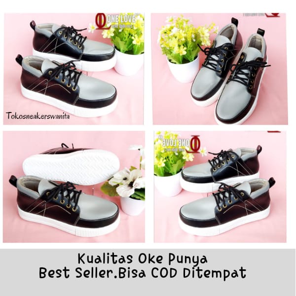 Sepatu Sneakers Pria Terbaru Super Trendy One Love Sepatu Tali Kekinian Super Fashion Elegant