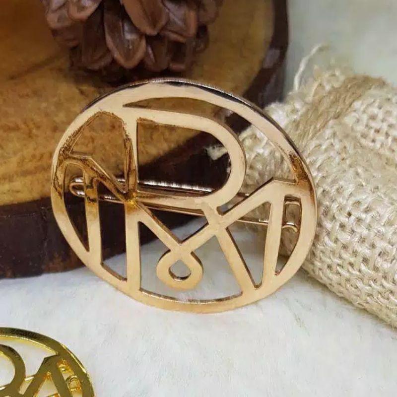 broos/brooch pin logo Hijab custom lapis Emas24k