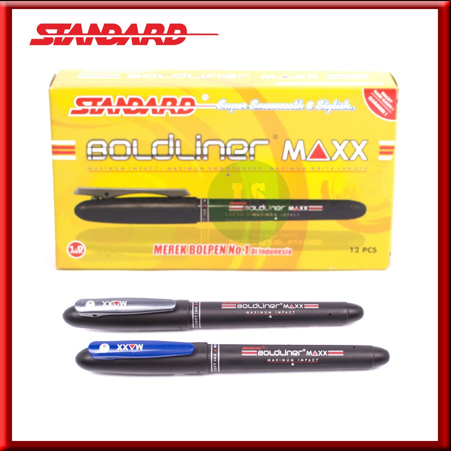 

Bulpen STANDARD PEN REFILL BOLDLINER MAXX 1.0 - Hitam dan Biru
