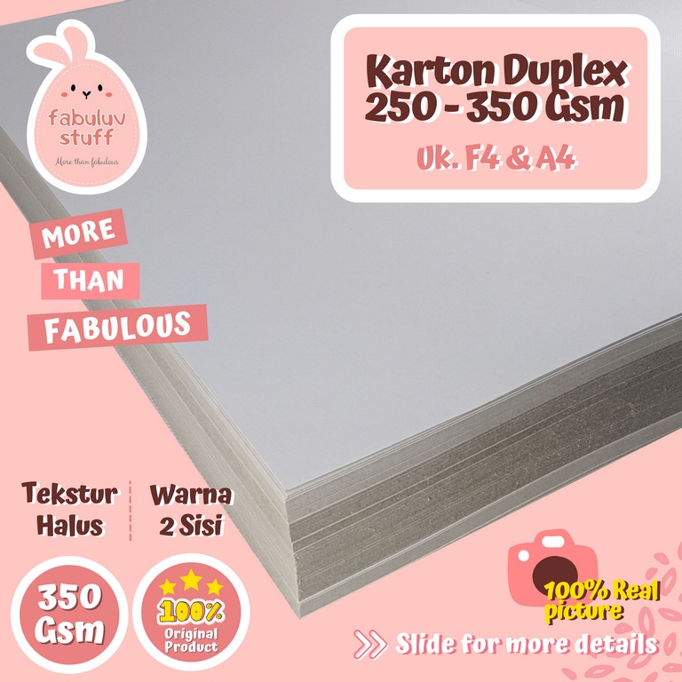 

Karton Dupleks 250 - 350 gsm A4 F4