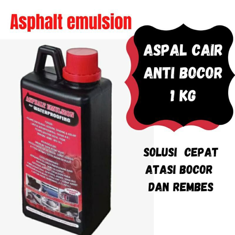 Jual Cat Pelapis Anti Bocor Rembes Aspal Cair Anti Bocor Asphalt Emulsion For Waterproofing 5509